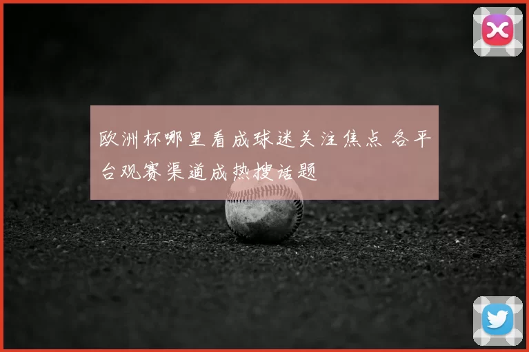 欧洲杯哪里看成球迷关注焦点 各平台观赛渠道成热搜话题